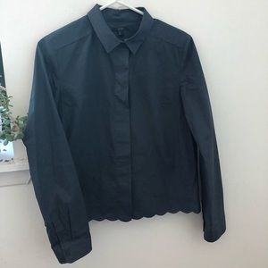 COS shirt- Size 6- Navy